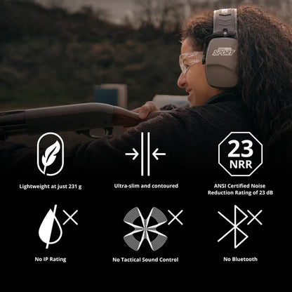 Isotunes Defy Slim Passive Earmuffs