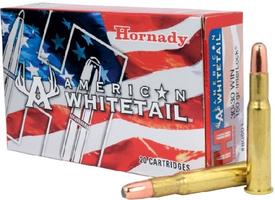 Hornady 30-30 Winchester 150 grain SP American Whitetail Ammo 20 rd