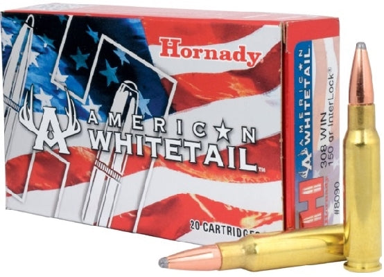 Hornady 308 Win 150 grain SP American Whitetail Ammo 20 rd