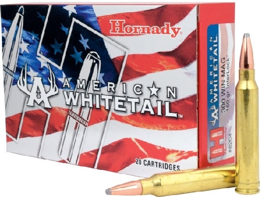 Hornady 300 Win Mag 150 grain SP American Whitetail Ammo 20 rd