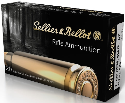 Sellier & Bellot 7mm Rem Mag 140 grain SP Ammo 20 rd