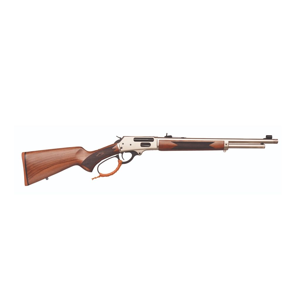 Hugtek Lever Action 30-30 Win Walnut & Nikel Side Eject, 20" Barrel, 6Shot Rifle