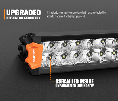 Lightfox Rigel Series 20inch Osram LED Light Bar 1Lux 509m 15096 Lumens