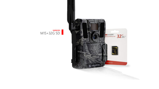 HIKMICRO M15 10MP 1080P 4G Trail Camera with IR 940nm + 32GB Class 10 SD Card
