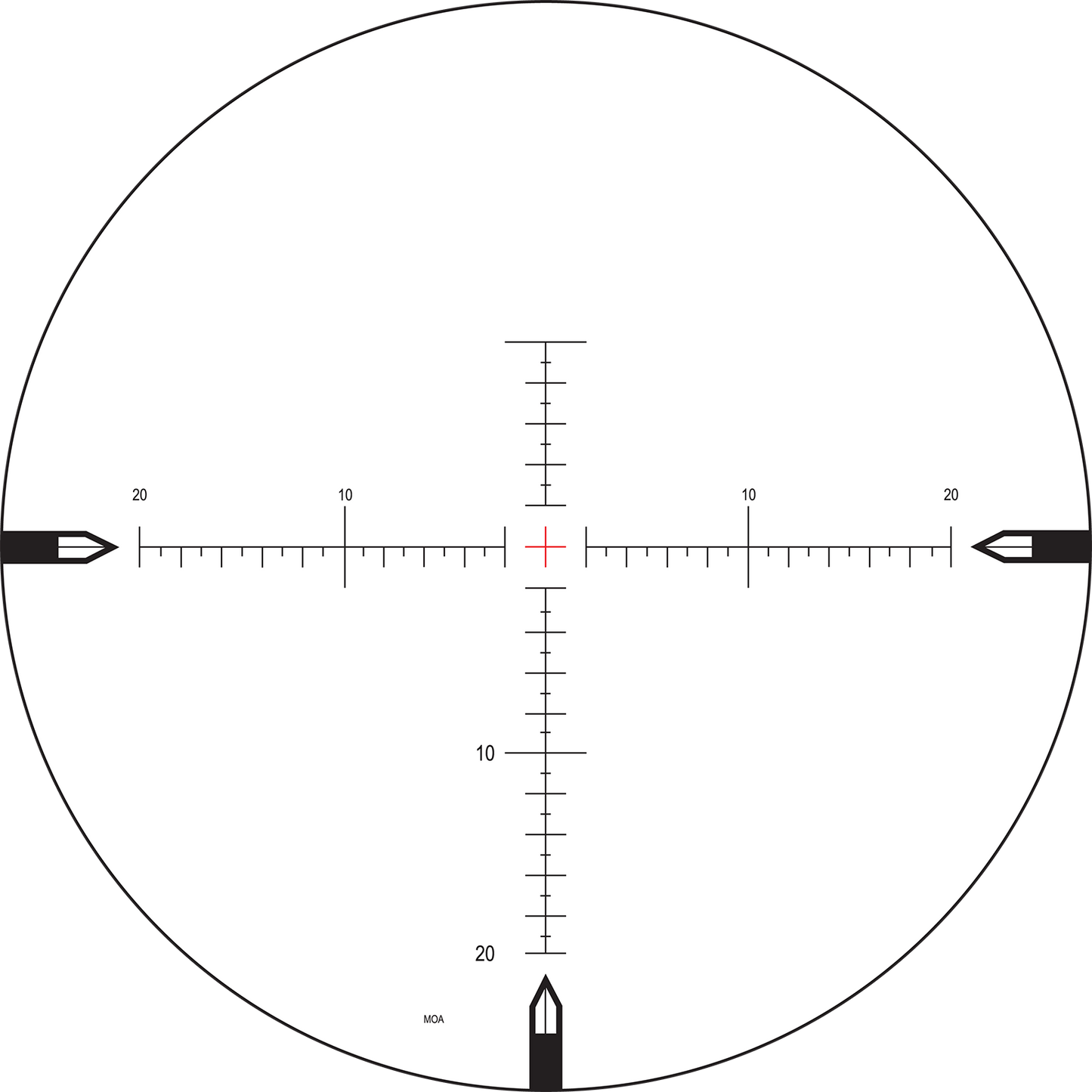 SHV - 4-14X50mm F1 - .250 MOA - Center Only Illumination - MOAR™
