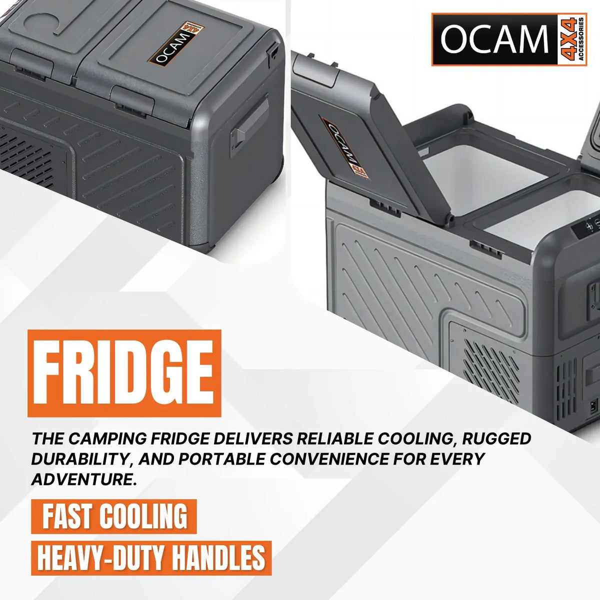 OCAM Explore 35 Litre Portable Camping Fridge Freezer, Dual Zone