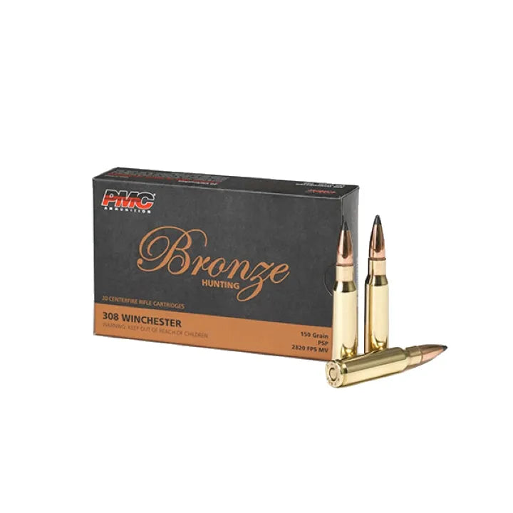 PMC .308 Winchester 150 Grain SP Bronze Line - 20 Pack
