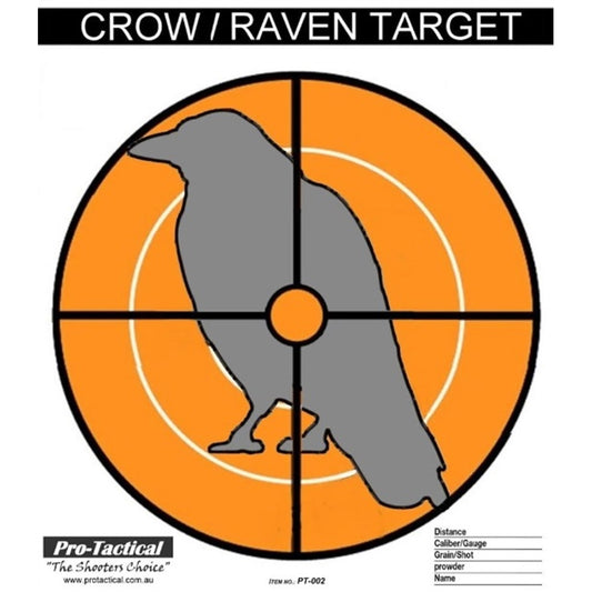 Pro-Tactical Crow/Raven Target 20 Pack 256mm by 305mm