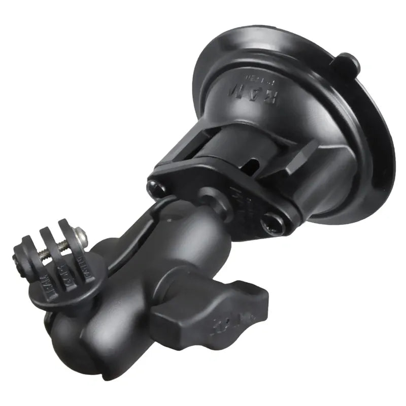 Suction Cup Mount with Action Camera Adapter (Short Arm)RAM-B-166-A-GOP1U