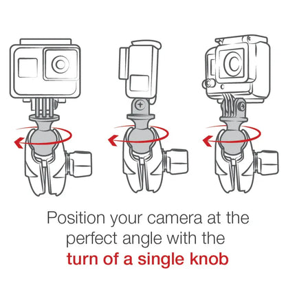 Suction Cup Mount with Action Camera Adapter (Short Arm)RAM-B-166-A-GOP1U