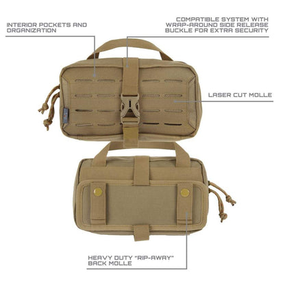 ALLEN TAC SIX DETACHMENT TACTICAL ACCESSORY POUCH COYOTE