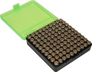MTM PISTOL AMMO CASES 10O ROUND WITH HINGED LID
