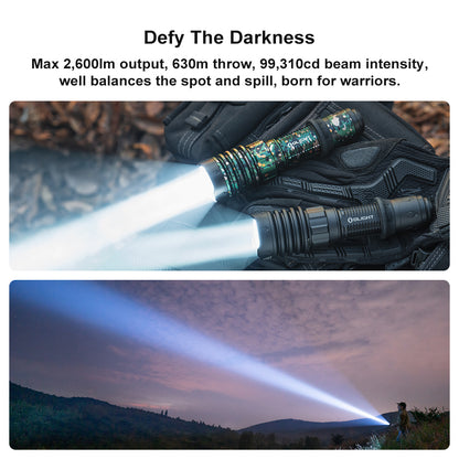 Olight Warrior X 4 Kit Rechargeable LED Tactical Flashlight Hunting Kit