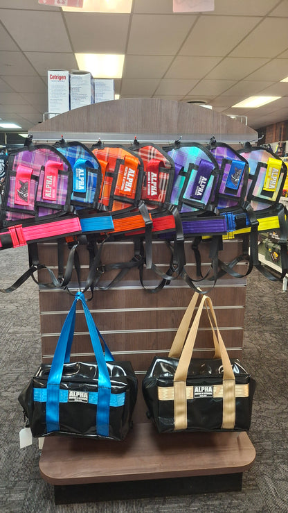 Mesh Dual Tracker/GPS/UHF holders with knife sheath