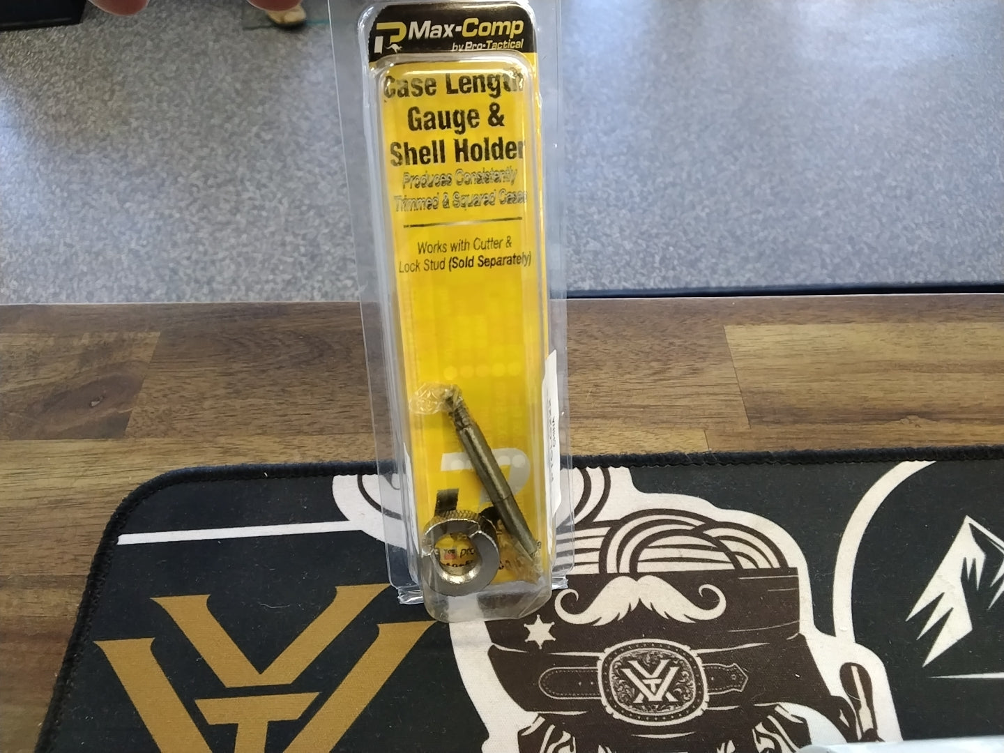 Case length guage and shell holder 222