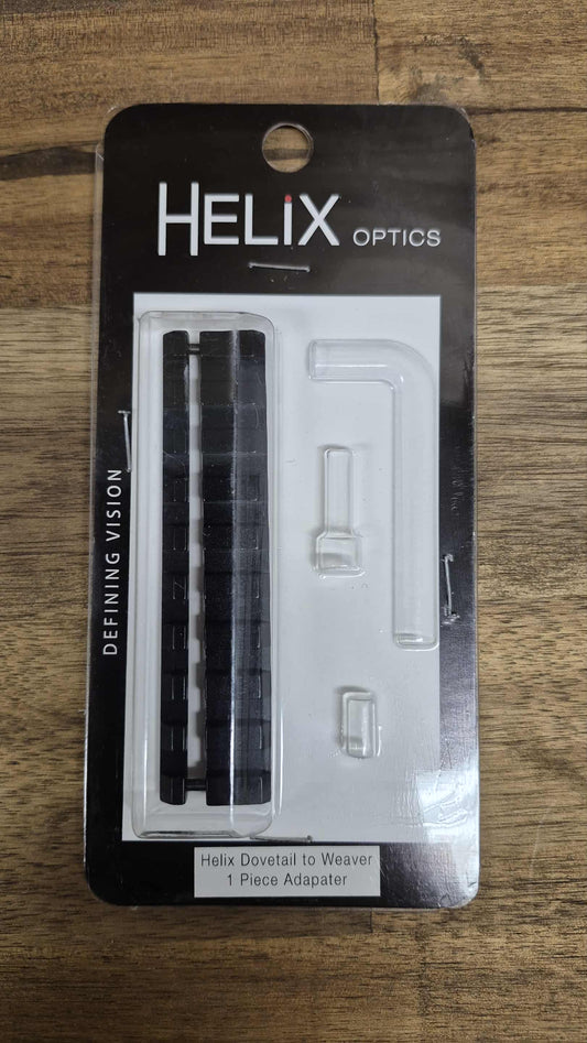 Helix Optics dovetail to Weaver 1 piece adapter