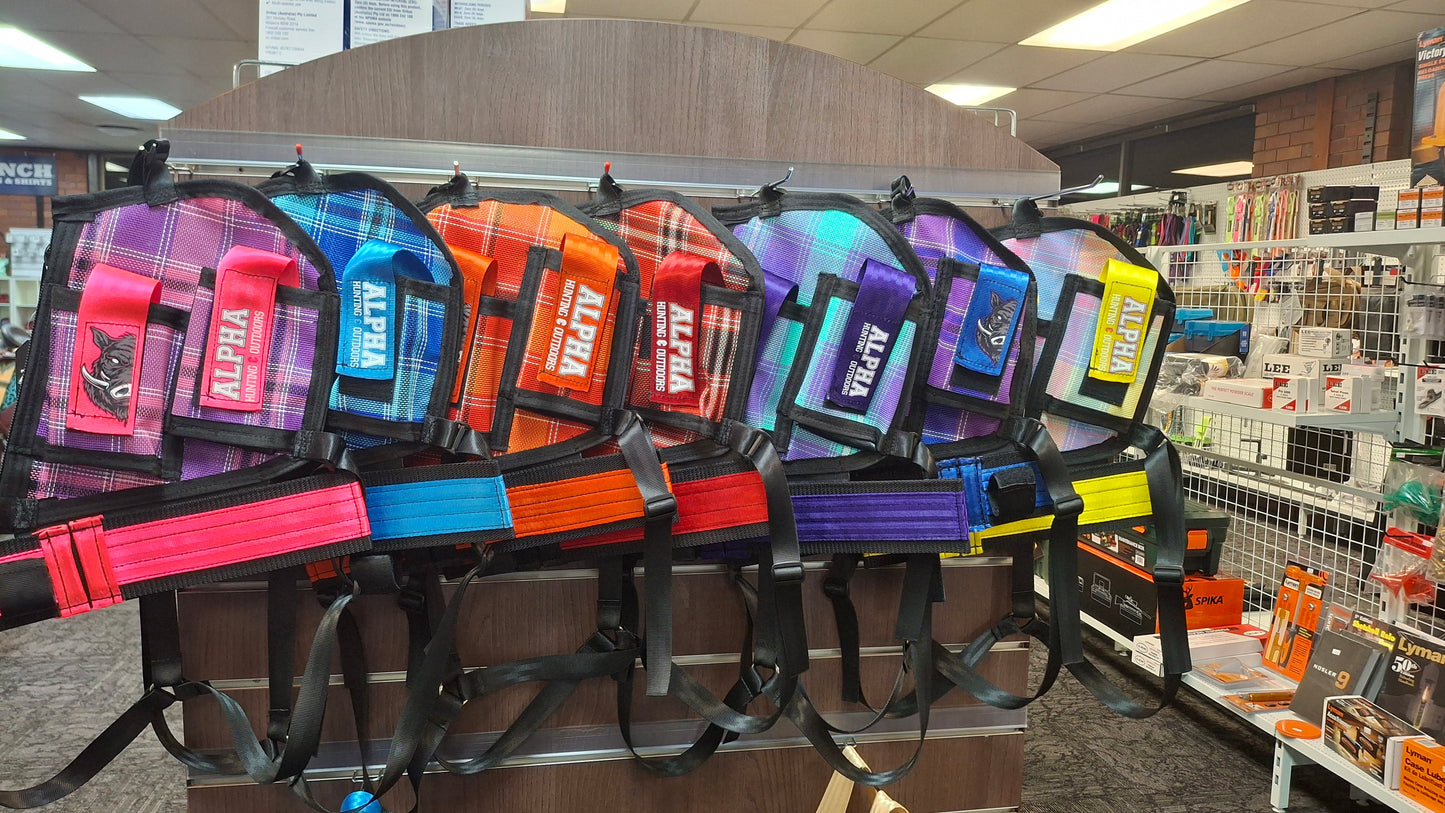 Mesh Dual Tracker/GPS/UHF holders with knife sheath