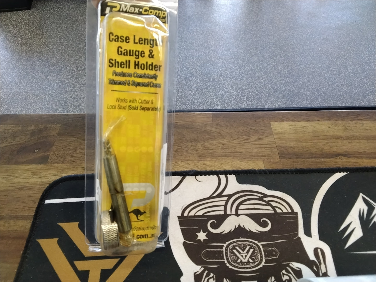 Case length guage and shell holder 308