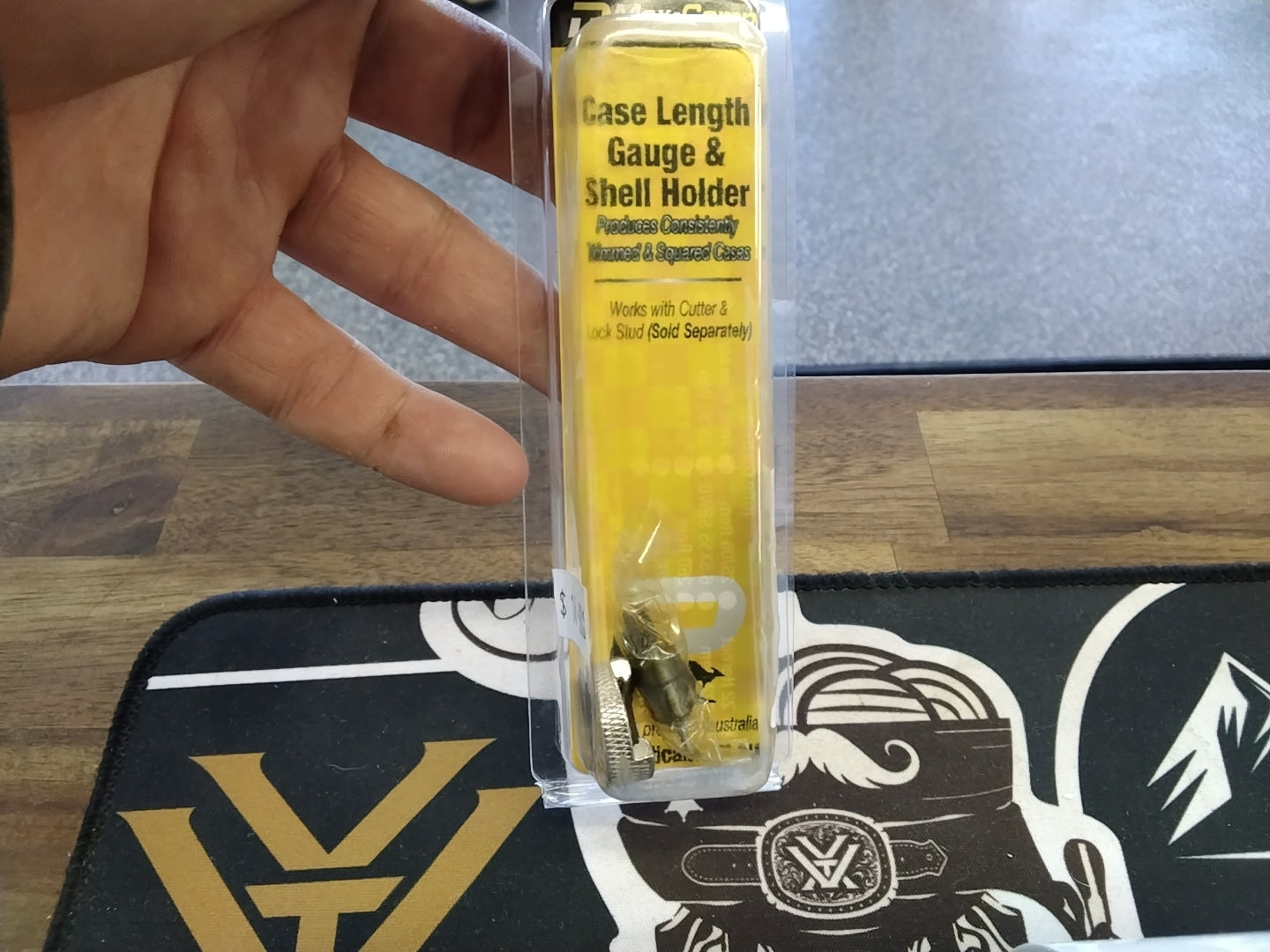 Case length guage and shell holder 9mm