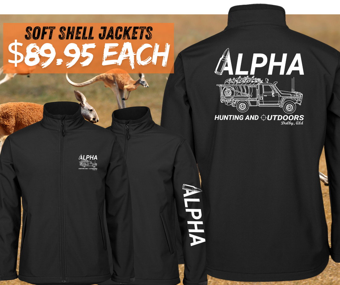 Alpha Shell Set Alpha Hunting & Outdoors Soft Shell Jacket – Roo Shooter Design – Alpha ...