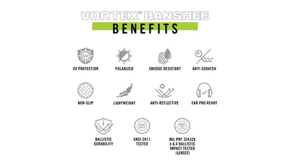 Banshee Sunglasses  Black/Amber - Gold Mirror