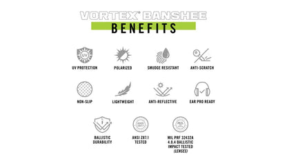 Banshee Sunglasses Green/Amber - No Mirror