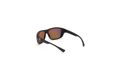Jackal Sunglasses Black/Amber - Gold Mirror