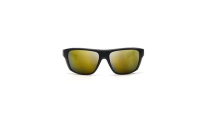Jackal Sunglasses Black/Amber - Gold Mirror