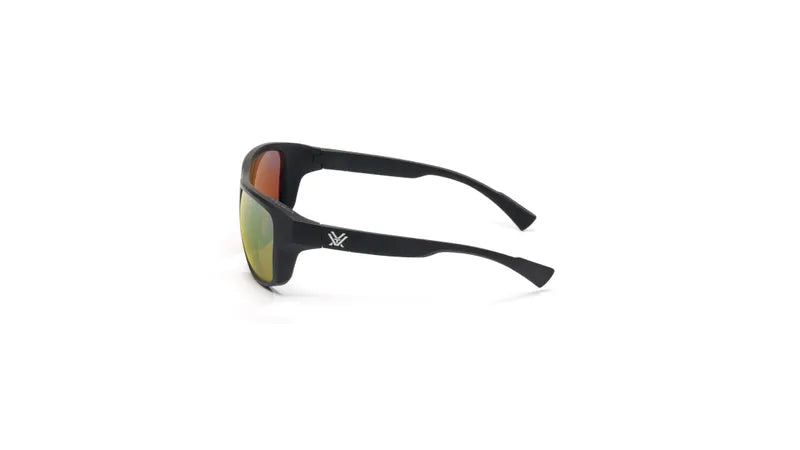 Jackal Sunglasses Black/Amber - Gold Mirror