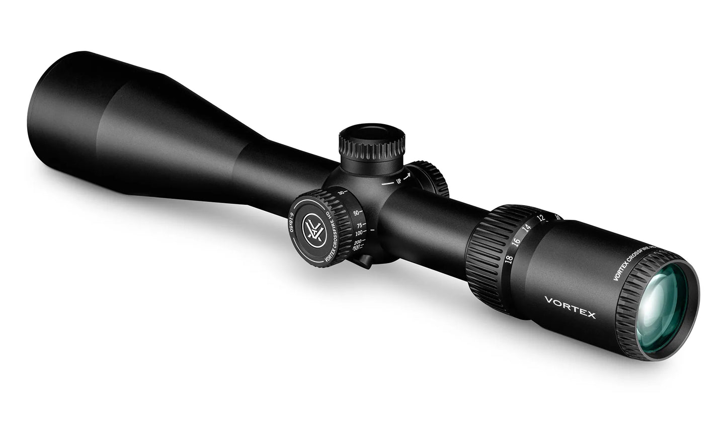 Crossfire® HD 6-18x50 WideRange Plex™ (MOA) Reticle | 30mm Tube