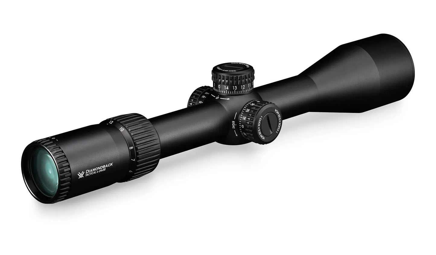 Diamondback® Tactical 6-24x50 FFP EBR-2C (MOA) Reticle | 30mm Tube